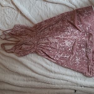 Velvety Pink Dress